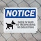 Signmission Dogs In Yard No Trespassing OSHA Notice Sign, Plastic, 14in W x 10in L, 2PK OS-2PACK-NS-P-1014-L-11440 - alternate 6
